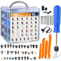1295Pcs Car Fastener Clip Kit Fender Rivet Plastic Clips Auto Body Push Retainer Pin Rivet Bumper Door Trim Panel Repair