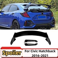 Rear Wing Trunk Lip Spoiler Tail Splitter Air Deflector Tuning Accessories Body Kit For Honda Civic FK7 10th Hatchback 2016-2021
