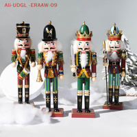 1Pc 30CM Cartoon Walnut Soldier Home Decoration Christmas Ornament Wooden Nutcracker Puppet Desktop Decor
