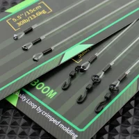 3pcs Carp Fishing Line Crimped Booms Section For Bombi Rig Set Up Carp Hair Chod Ronnie Rig Feeder Fishing Tackle Accessories