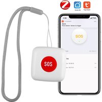 Alarm Switch Work with Tuya Zigbee hub Smartlife App Eleopard TUYA ZigBee SOS Button Sensor Alarm Elderly Emergency Help