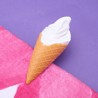 Ice Cream Shaped Beach Towel Clips, Plastic Large Size Clothes Pegs, Decorative Retaining Clip for Sunbeds Drying Racks