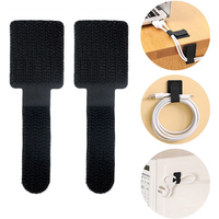 20Pcs Reusable Adhesive Cable Organizer Ties Nylon Hook Loop Wire Management Straps for Earphone Charging Cable Home Office