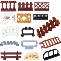 City Accessories Building blocks DIY Fence Railing Ladder Garden Castle Farm Decorations MOC Educational Bricks Kids Toys