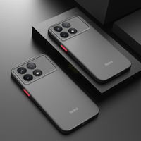 For Xiaomi POCO X6 Pro 5G Case Luxury Matte Transparent Phone Cover Redmi Note 13 12 11 4G 10 9 Thin Armor Bumper