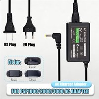 5V 2A AC Charger Adapter EU US Plug For PSP Charger Power Supply Cord Compatible with Sony PlayStation PSP 1000 2000 3000 Series