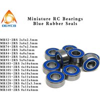 10pcs 5x11x4 mm MR115RS ABEC3 Miniature MR115-2RS Ball Bearings Blue Sealed MR115 2RS L1150D Bearing