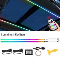 110cm Car Sunroof Atmosphere Lights 256 Colours LED Skylight Symphony Lamp APP Control Car Interior Roof Panoramic Ambient Light