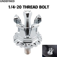 Crown Style 1/4"-20 Seat Bolt Screw for Harley Touring Road King Electra Street Glide Sportster 883 1200 Dyna Street Bob Softail