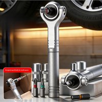 AliExpress NONE 2026 New Ratchet Tool Box Set Magnetic Wrench Semi-automatic Multi-purpose Sleeve Kit DIY Screwdriver Torque Toolbox Bicycle Ac