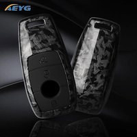ABS Carbon Fiber Car Key Case Cover For Mercedes Benz A C E S G GLS CLA Class W213 W177 W205 W222 X167 W176 AMG Accessories
