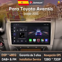 Junsun Radio Voz AI für Toyota Avensis T27 2008-2015 Kabelloses CarPlay Android Auto Autoradio 2DIN mit Bluetooth DAB+ GPS RDS