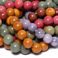 6/8/10mm Avocado Alxa Mookaite Jasper Mocha Stone Beads Colorful Round Loose Beads for Handmade DIY Necklace Bracelet Pendant