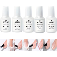 5PCS 10ml Dipping Nail Powder System Liquid Set Acrylic Nail Gel Nail Art Manicure UV LED Soak Off HEMA/TPO FREE