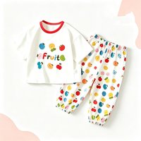 2PCS/Set Boys Short Sleeve and Pants Children's T-shirt Toddler Girls Clothes Set Cotton Kids Outfits