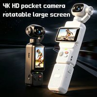 4K HD Pocket Gimbal Camera Rotatable Large Screen Stabilizer Mini Vlog Cam Anti-shake Outdoor Travel Handheld Video Recorder