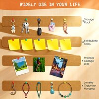 3PCS Removable Cork Board for Walls Cork Small Board Wall Message Board RMB02