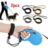 Retractable Dog Leash 3/5M Anti-fall Wrist Strap Pet Lead Strong Nylon Extendable Walking Rope for Dogs Cats Yorkies Accessories