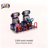 Resin model1:64 Dance machine machine Miniature Figures Minifigure Model Kit Model Props Creative Photography Display