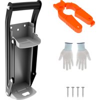 Aluminum Can Crusher & Bottle Opener Heavy Duty Metal Wall Mounted Soda Beer Can Smasher Eco-Friendly Recycling Kitchen Tool