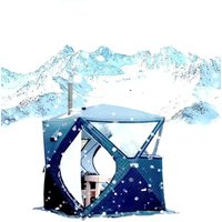 Outdoor Portable Sauna Tent Durable Oxford Cloth Sauna Room With Wood Burning Stove Full Set