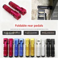Universal Folding Footpegs for Motorcycles Scooters-High-Quality CNC-Machined Solid Footrests with Non-Slip Surface Upgraded