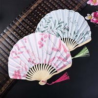 Japanese Shell Fan Summer Folding Silk Fan Chinese Retro Portable Women Bamboo Dance Fans Mini Wedding Gift Hand Fans Home Decor