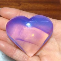 Crystals Pink Opal Heart Painting Gemstone Home Decorations Bounding Energy Holiday Gift