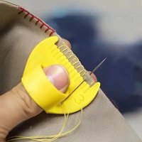 4pcs DIY Hand Sewing Lock Edge Stitch Template Accessories, Including Fabric Top Needle Device, Household Sewing Auxiliary Tool