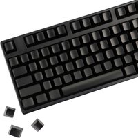 YMDK 109 Keys ABS OEM Profile Black White Blank Spray-painted DIY Laser Engraving Keycaps for MX Mechanical Keyboards