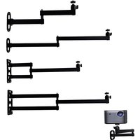 Foldable Mini Projector Wall Mount Universal Ceiling Wall Projector Mounting Bracket Projector Stand, 1/ 4inch Screw Size (Wall Mount)