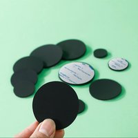 6-100mm Black Self Adhesive Anti Slip Silicone Bumper Pads Thick 0.5-5mm Furniture Cabinet Rubber Feet Pad Mat Shock Absorber