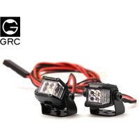 GRC 12mm square spotlight simulation 1:10 RC off-road climbing vehicle four lens PIAA light