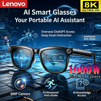 Lenovo Hot 8K AI Smart Sunglasses 1600W Camera Bluetooth Calling Music AI Translation Control Anti Blue Light Glasses for Men
