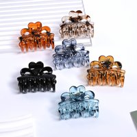 6 Pieces of Multi-Color Elegant Heart-Shaped Medium-Sized Hair Claws, Suitable for Daily Decoration for Girls