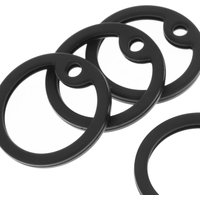 4 pcs Silicone Silencers Round Military Id Tag Protector Pet Tag Covers For Dog Collar Edge Bumper Silent Dog Tags