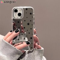 Mirror Simple Black Star Polka Dot Phone Case For Honor 600 500 400 300 Ultra 200 Smart 100 90 Lite Pro Fresh Soft Cover