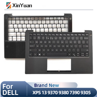 New For XPS 13 9370 9380 7390 9305 Laptop Upper Case Palmrest Cover C Shell Backlight Keyboard 0KPRW0