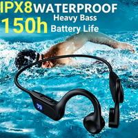 X7 Bone Conduction Wireless Earphone Sport Swimming Bluetooth Compatible Headphone Hand-free With Mic For Running Earbuds