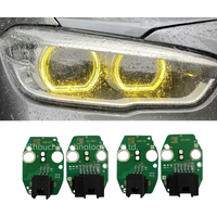 Yellow Angel Eyes DRL Boards For 2016 2017 2018 BMW 1 series F20 F21 LCI LED Headlight Daytime Running Light 63117428425