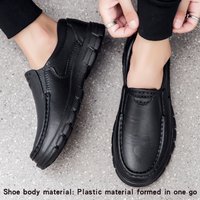 Men's Casual and Simple Eva Upper One-Piece Waterproof Splash-Proof Slip-On Set with Flat Heel Thick Sole Safety Shoes Fishing Shoes Large Size
