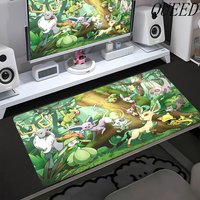 Mouse Pad P-Pokemons Computer Speed Type Mat for E-sports Mousepad Players Lock Edge Keyboard Mousepad Office Non-slip Desk Mat