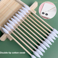100/300/500 Pcs Precision Tip Pet Cotton Swabs Pointed Tip Cotton Swabs Bamboo Sticks And Double Pointed For Outdoor Makeup