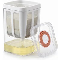 1100ml Greek Yogurt Strainer with Clear Lid Stainless Steel Fine Mesh Yogurt Filter Cup Yogurt Whey Separator for Cheese Soybean