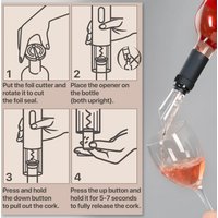 HOMEFISH Electric Wine Bottle Opener Automatic Red Wine Corkscrew Rechargeable Wine Opener Wine Tools Kitchen Products