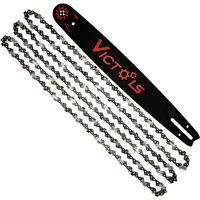 Garden Power Tool Accessories Electric Chainsaw Parts Guide Bar with Chain Blade 16'' 3/8" 0.050" 59Links