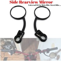 AliExpress NONE Universal 22mm Motorcycle Side Mirror Adjustable Scooter Rearview Mirror Handlebar Mount Round Mirrors For Street Bike Dirt Bike