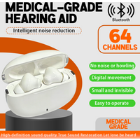Multifunctional Digital Hearing Aid Howling-Free Comfortable To Wear Rechargeable Medical-Grade Bluetooth 64-Channel Hearing Aid