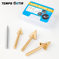 4PCS Welder Soldering Tips Replacement Tips,Brass Soldering Iron Tip,Welding tool,Auto Bumper Welder Equipment Accessory