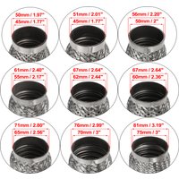 X Autohaux 45/50/55/65/70/75mm Car Muffler Exhaust Flex Pipe Flexible Tubing Exhaust Joint Silencer Stainless Steel 160mm 200mm